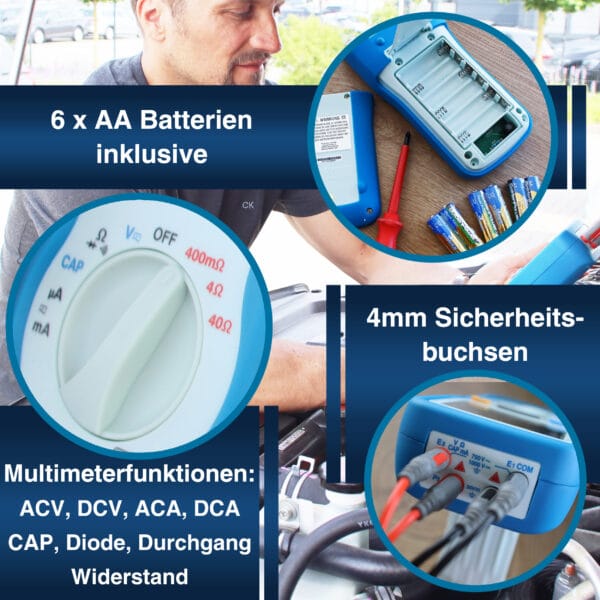 PeakTech® P 2705 Digital milliohmmeter, 4,000 counts, 400 mΩ/4/40/Ω - Image 7