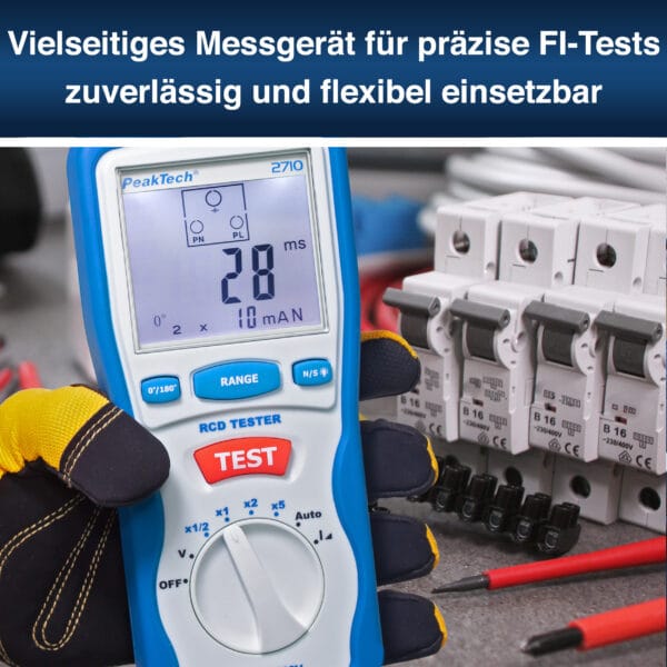 PeakTech® P 2710 Digital RCD tester - Image 4