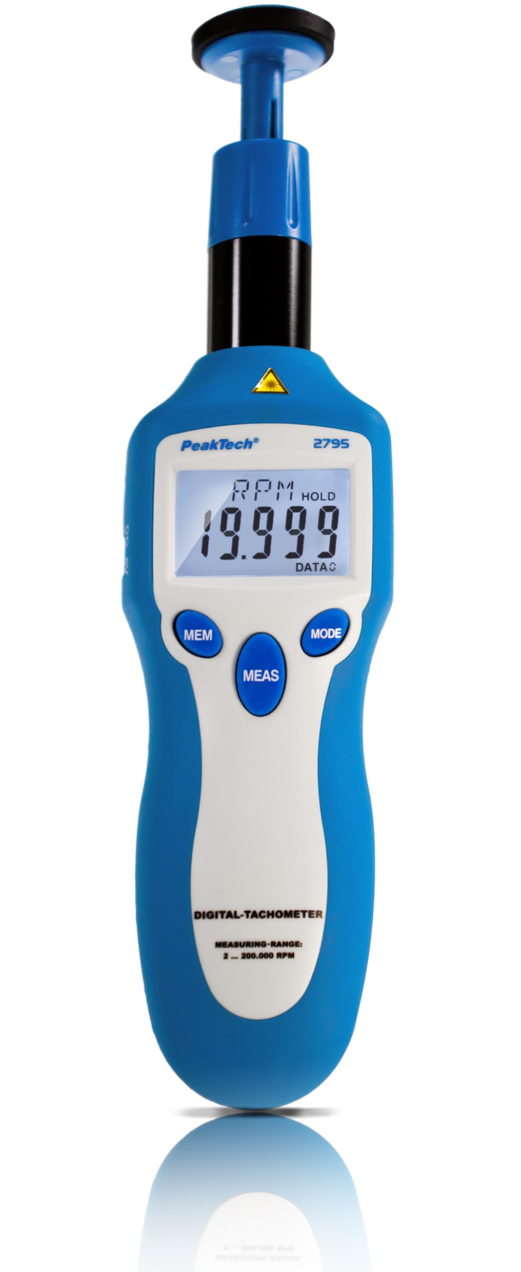 PeakTech® P 2795 Tachometer photo-contact type with laser