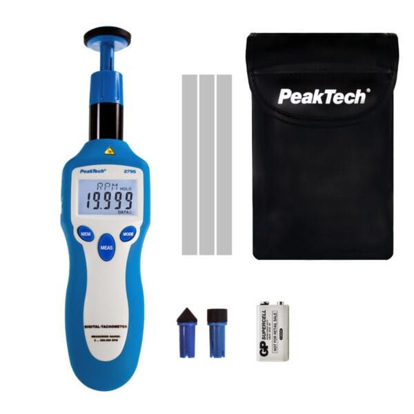 PeakTech® P 2795 Tachometer photo-contact type with laser - Image 2