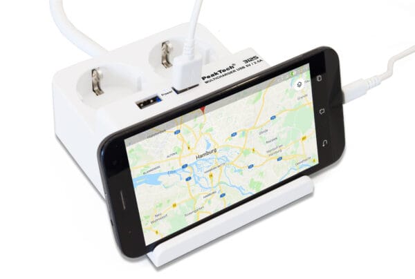 PeakTech® P 3125 2 x 230 V Schuko and 2 x USB charger with 2.5 A - Image 4