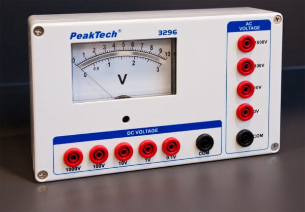 PeakTech® P 3296 Analog voltmeter, 0 ... 0.1/1/10/100 / 1000V AC/DC - Image 4