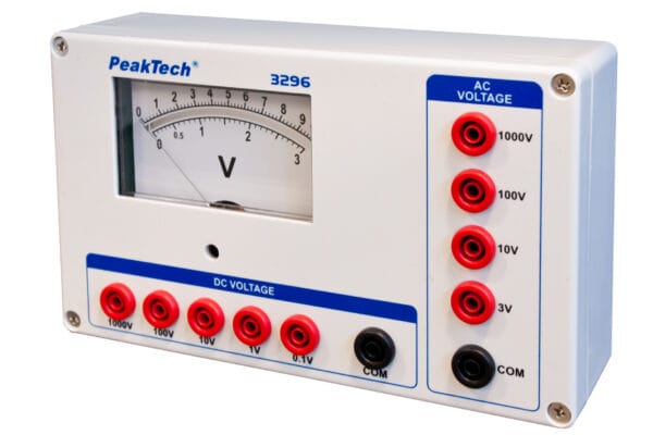 PeakTech® P 3296 Analog voltmeter, 0 ... 0.1/1/10/100 / 1000V AC/DC - Image 3