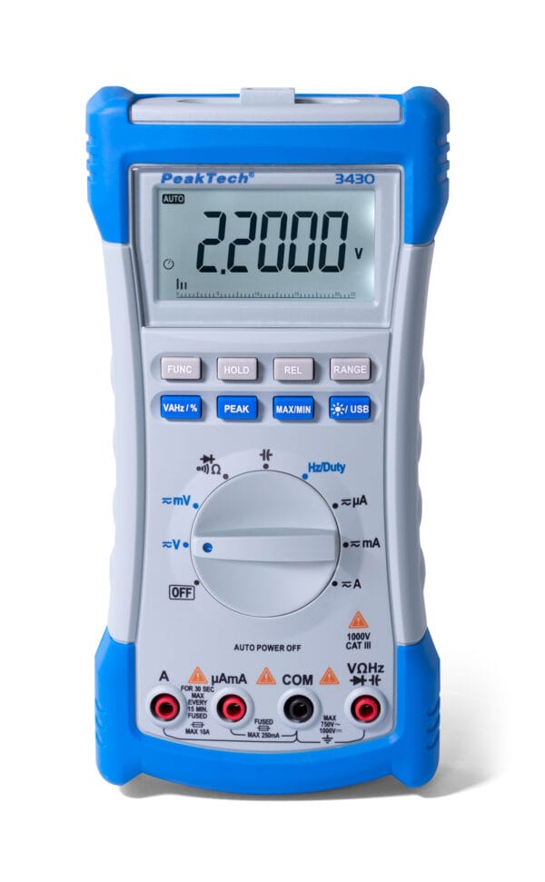 PeakTech® P 3430 Digital multimeter, 20,000 counts, TrueRMS & USB - Image 8