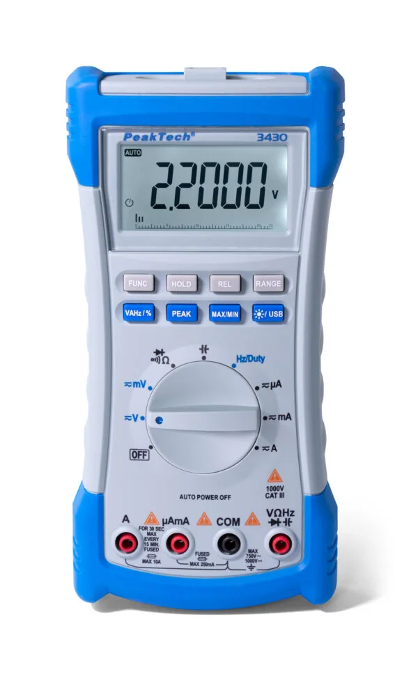 PeakTech® P 3430 Digital multimeter, 20,000 counts, TrueRMS & USB - Image 8