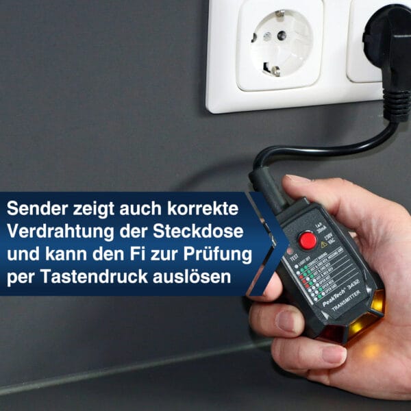 PeakTech® P 3432 Fuse finder with RCD tester - Image 4