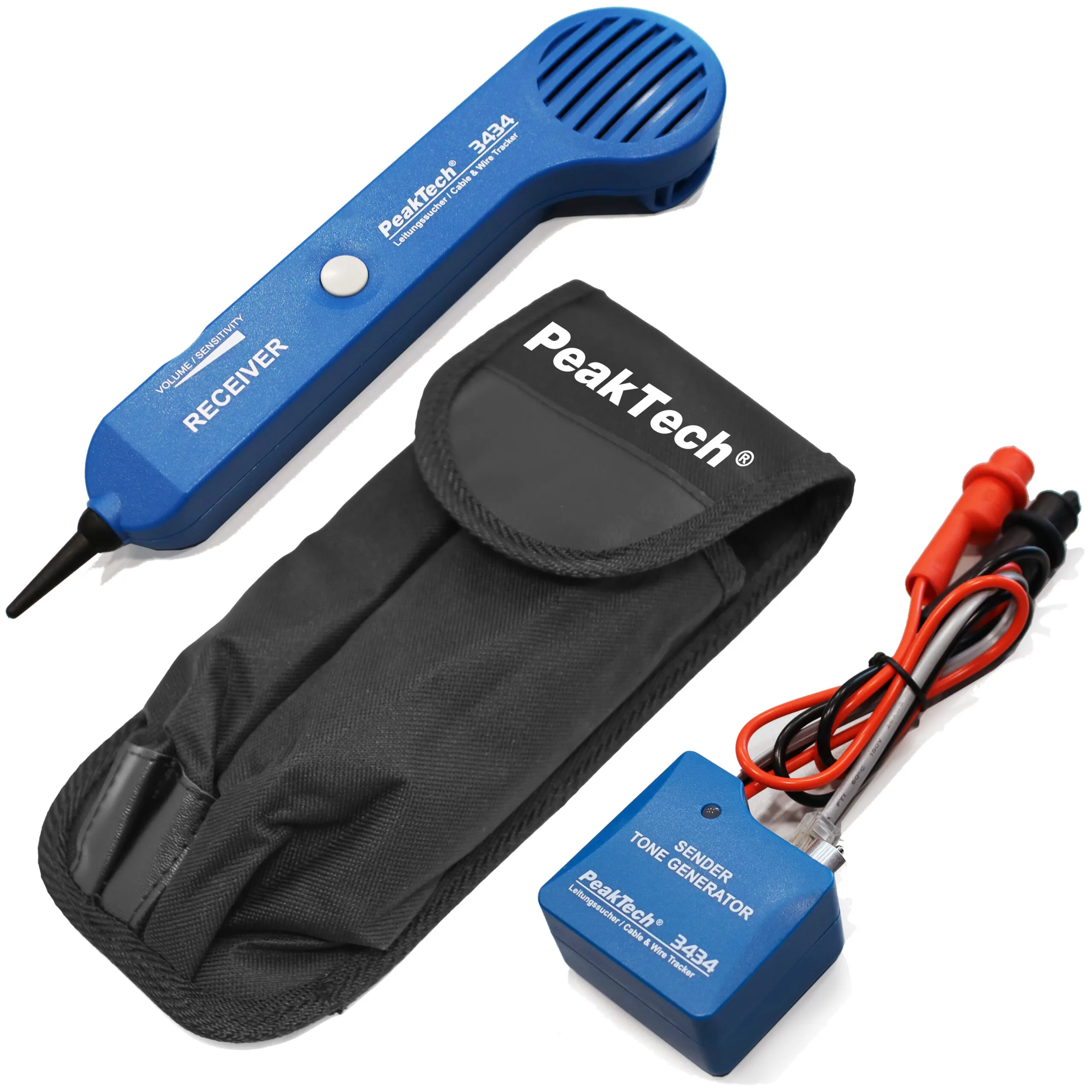 PeakTech® P 3434 Acoustic cable detector with tone generator