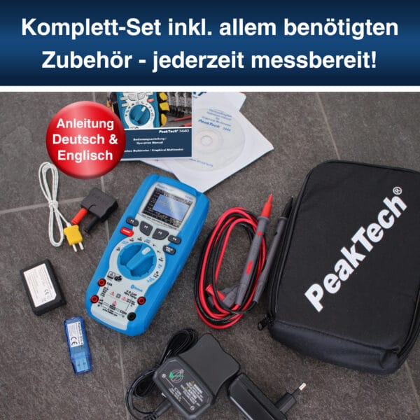 PeakTech® P 3440 True RMS graphic multimeter 50,000 counts - Image 7