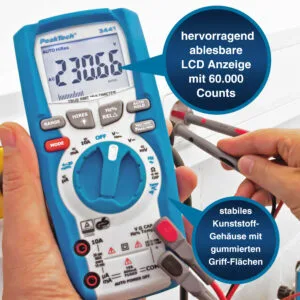 PeakTech® P 3441 TrueRMS digital multimeter ~ 60.000 Counts ~ 1000V AC/DC - Image 3