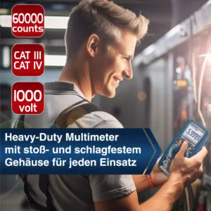 PeakTech® P 3441 TrueRMS digital multimeter ~ 60.000 Counts ~ 1000V AC/DC - Image 4