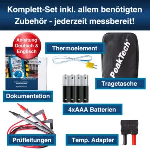 PeakTech® P 3441 TrueRMS digital multimeter ~ 60.000 Counts ~ 1000V AC/DC - Image 7
