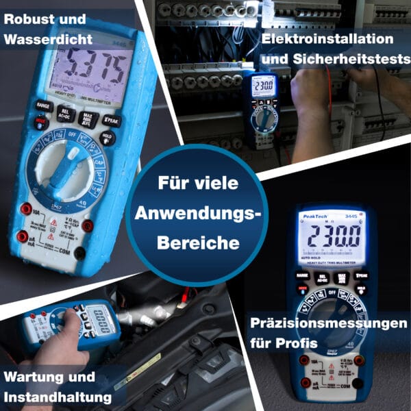 PeakTech® P 3445 TrueRMS digital multimeter 6,000 counts, IP67, BT - Image 5