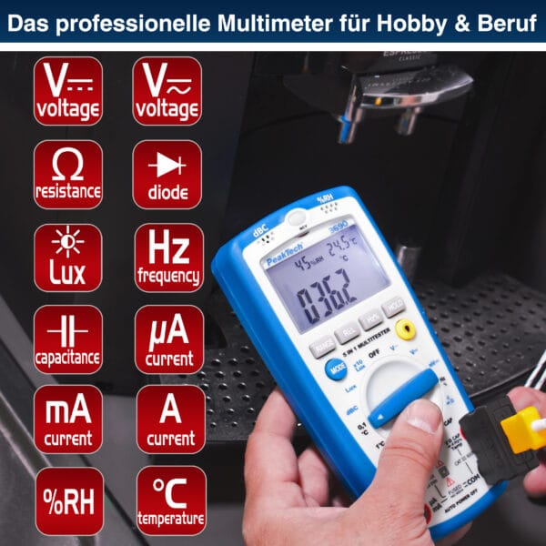 PeakTech® P 3690 4000 counts multimeter, environmental measurements - Image 5