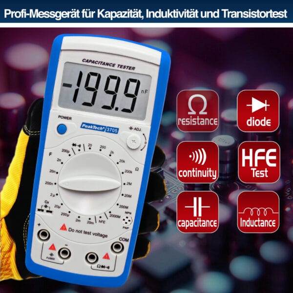 PeakTech® P 3705 Digital capacitance meter - Image 3