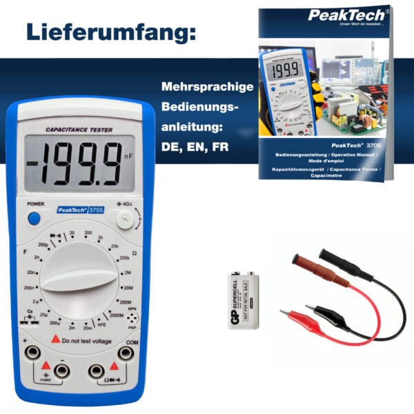 PeakTech® P 3705 Digital capacitance meter - Image 8