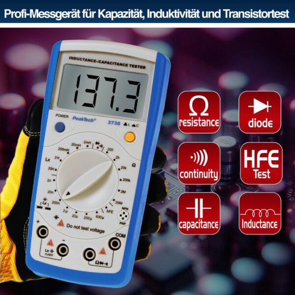 PeakTech® P 3730 Inductance / capacitance meter - Image 3