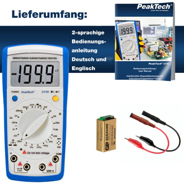 PeakTech® P 3730 Inductance / capacitance meter - Image 7