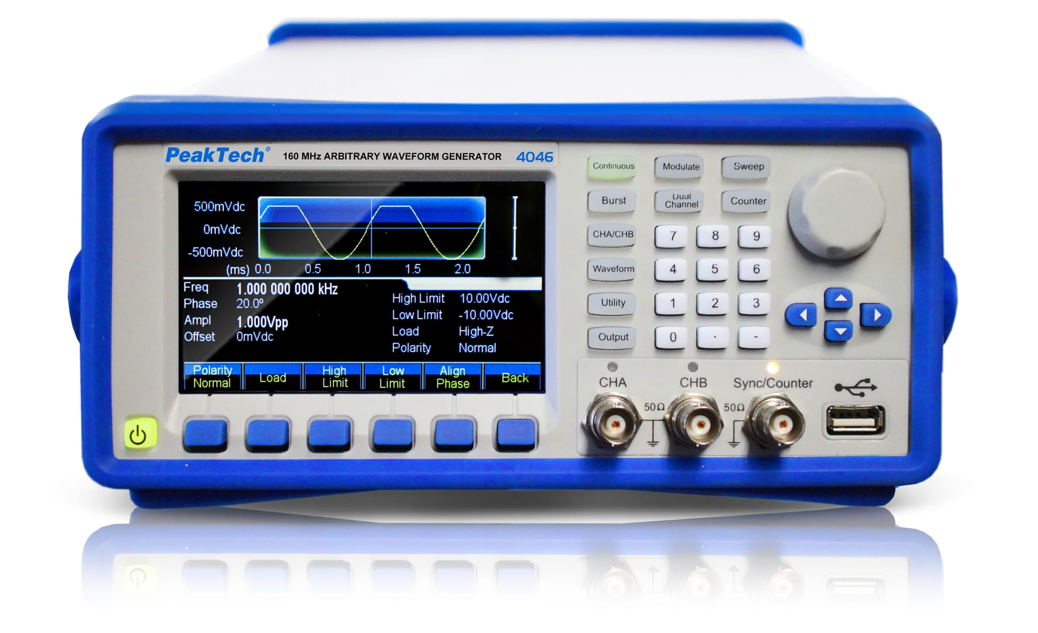 PeakTech® P 4046 2CH arbitrary waveform generator
