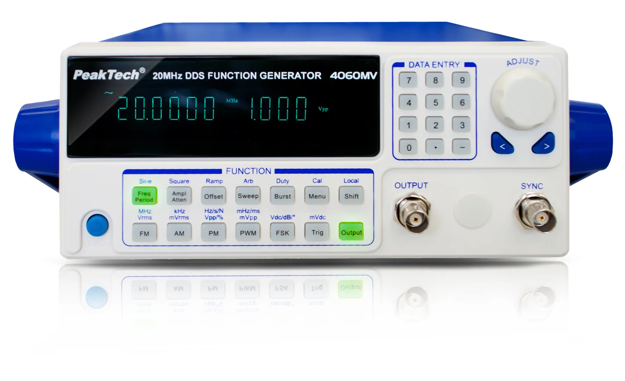 PeakTech® P 4060 MV DDS function generator 10 µHz - 20 MHz
