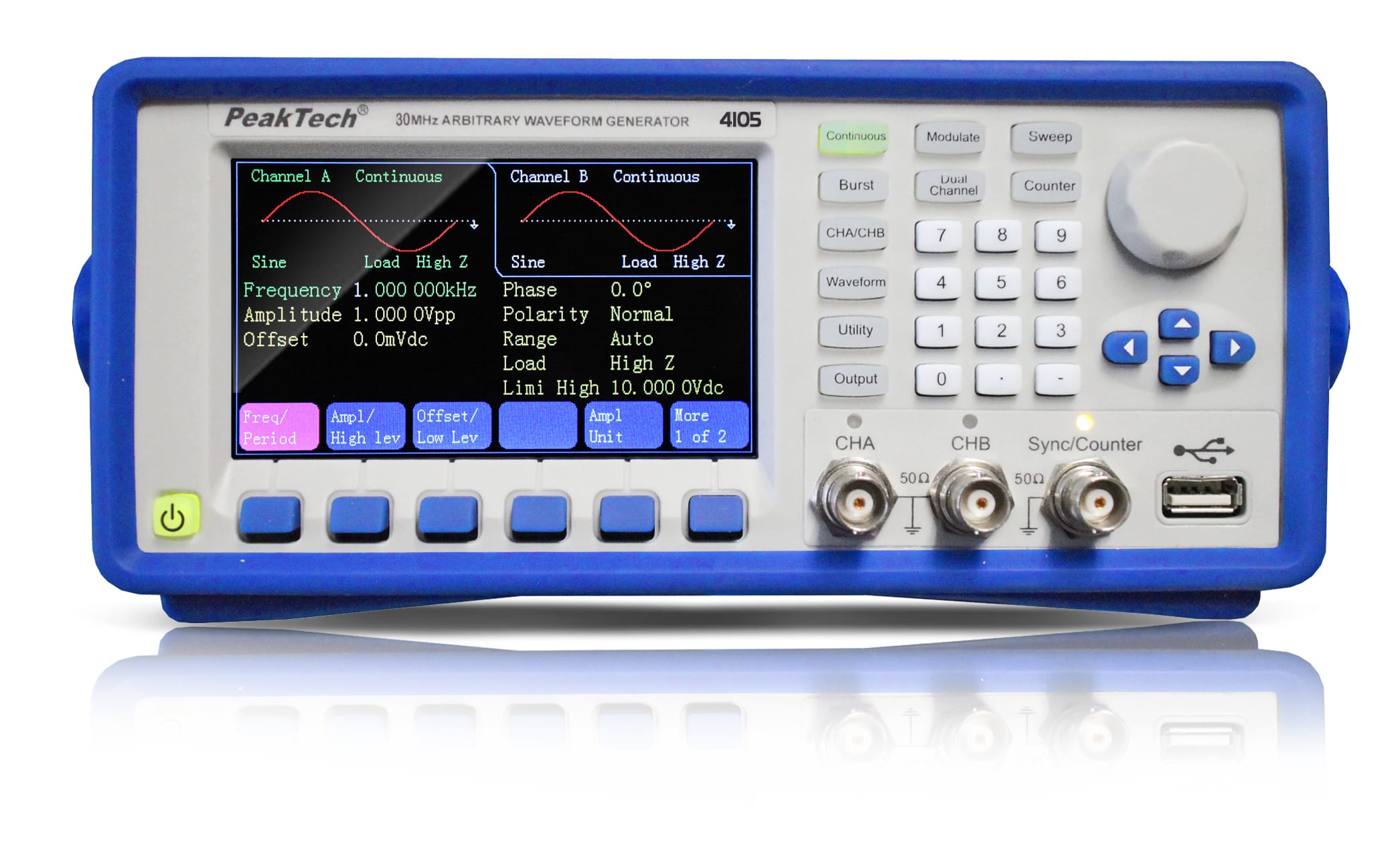 PeakTech® P 4105 2CH arbitrary function generator