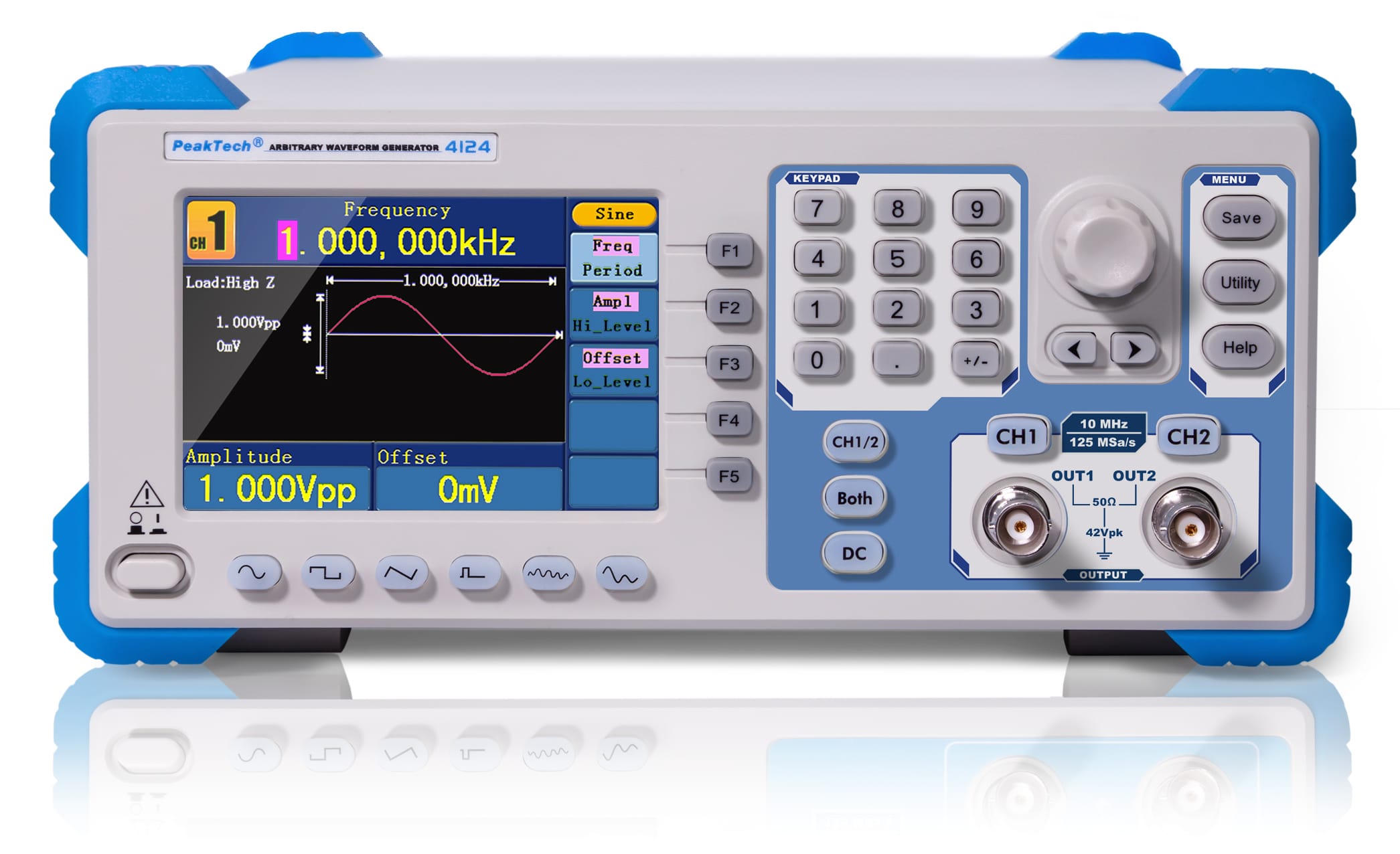 PeakTech® P 4124 2CH arbitrary function generator