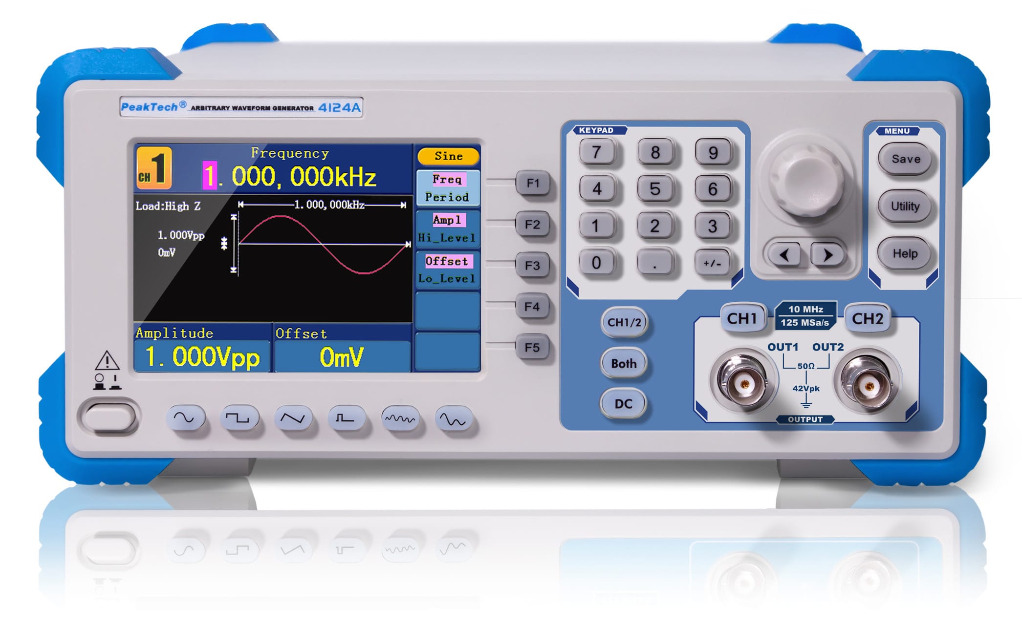 PeakTech® P 4124 A 2CH arbitrary function generator
