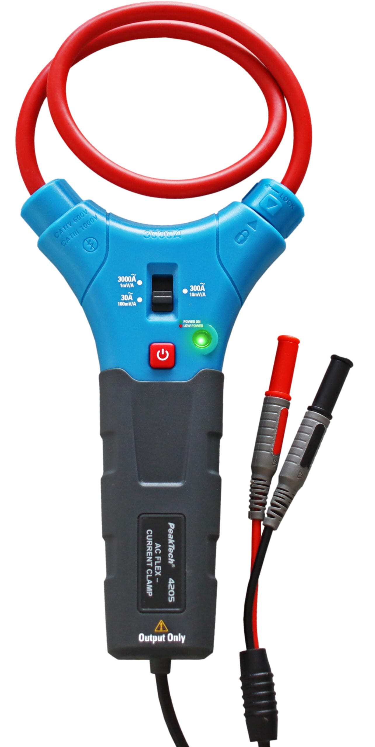 PeakTech® P 4205 Flexible current clamp 3000 A AC with 4 mm plug