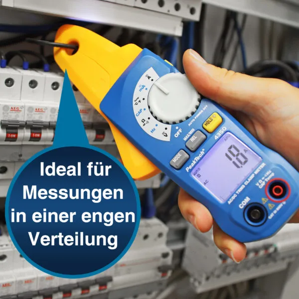 PeakTech® P 4350 TRMS Current Clamp Meter, 4.000 Counts, 80 A AC/DC - Image 5