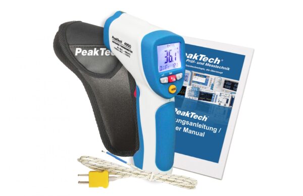 peaktech® p 4950 2 in 1 ir /typ k thermometer
