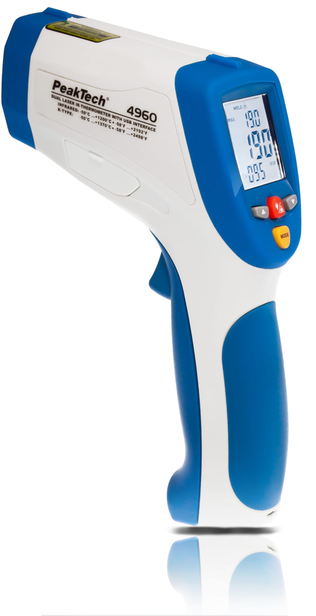 PeakTech® P 4960 IR-Thermometer; -50 … +1200°C; USB-Interface