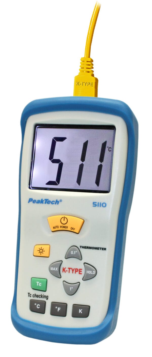 PeakTech® P 5110 Digital-Thermometer K-Type / -50 ... +1300°C - Image 3