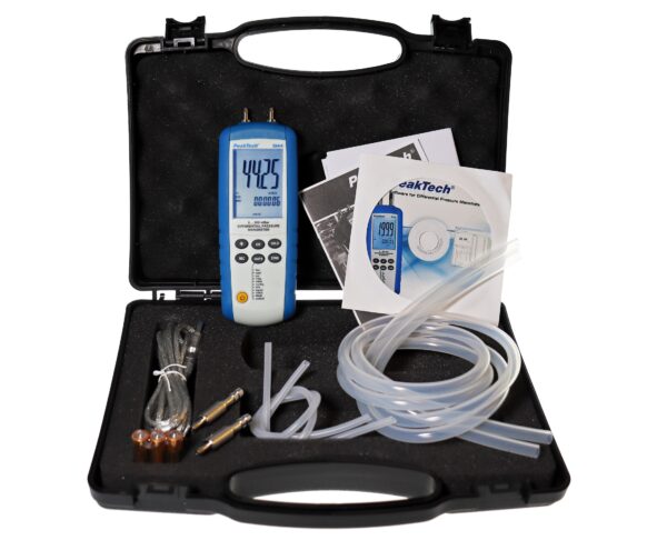 PeakTech® P 5144 Differential pressure Meter 0...200 mbar with USB - Image 7