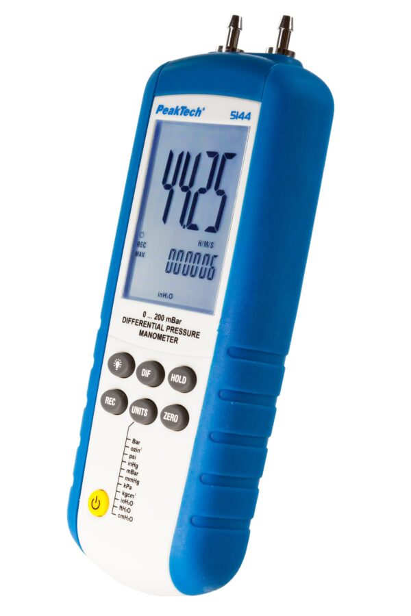 PeakTech® P 5144 Differential pressure Meter 0...200 mbar with USB - Image 8