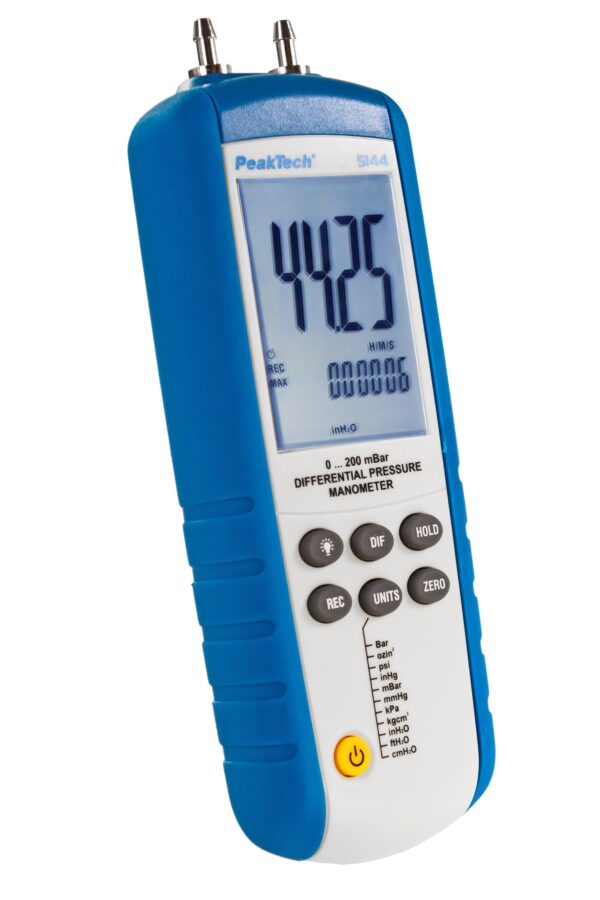 PeakTech® P 5144 Differential pressure Meter 0...200 mbar with USB - Image 9