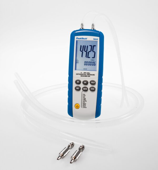 PeakTech® P 5144 Differential pressure Meter 0...200 mbar with USB - Image 2