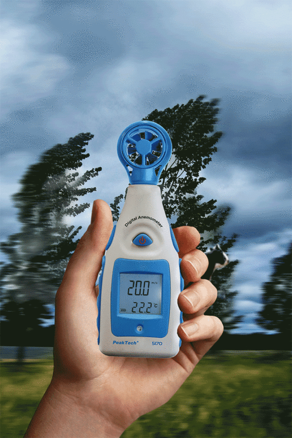 PeakTech® P 5170 Vane anemometer with thermometer - Image 2