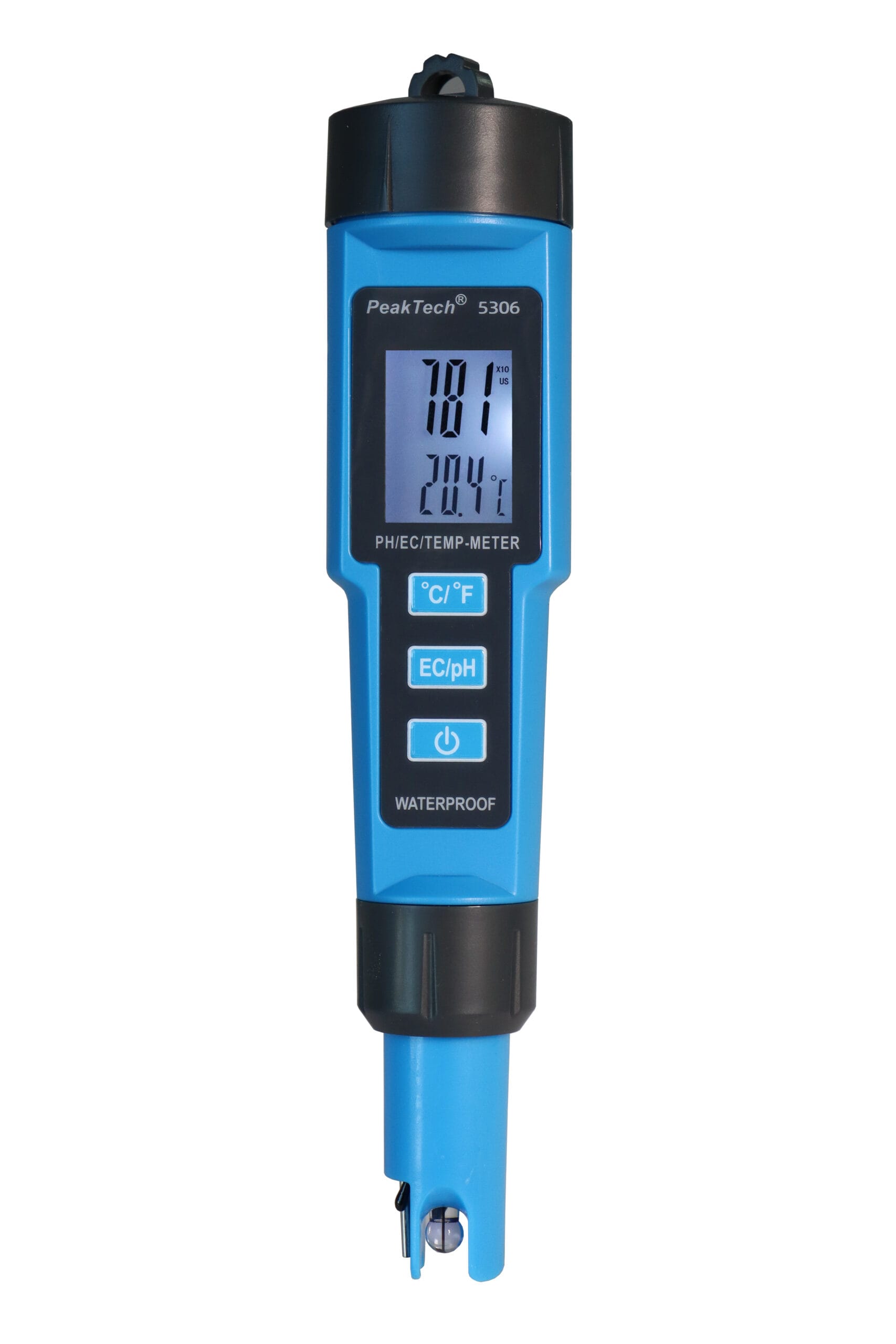 PeakTech® P 5306 3 in 1 PH-Meter for PH/EC/TEMP