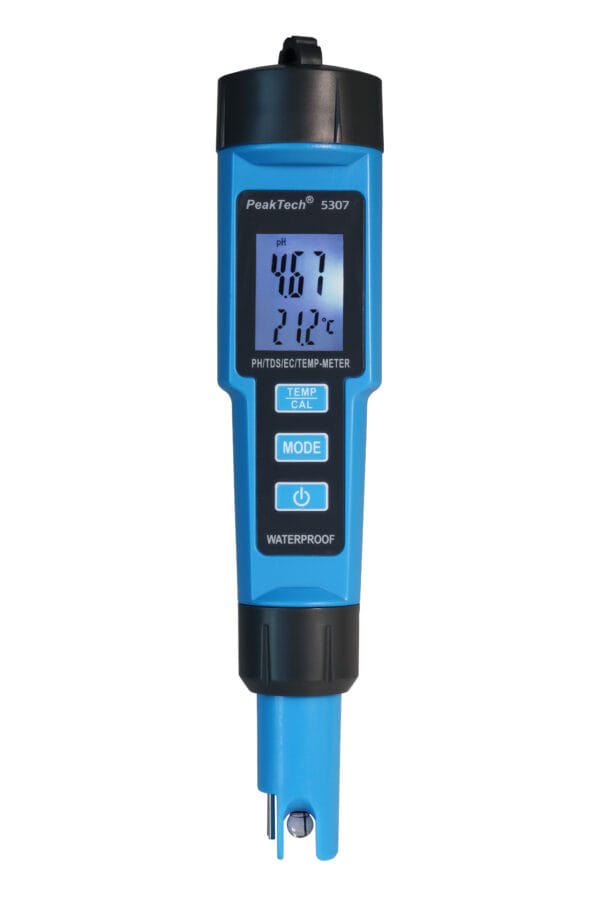 PeakTech® P 5307 4 in 1 PH-Meter for PH/EC/TDS/TEMP