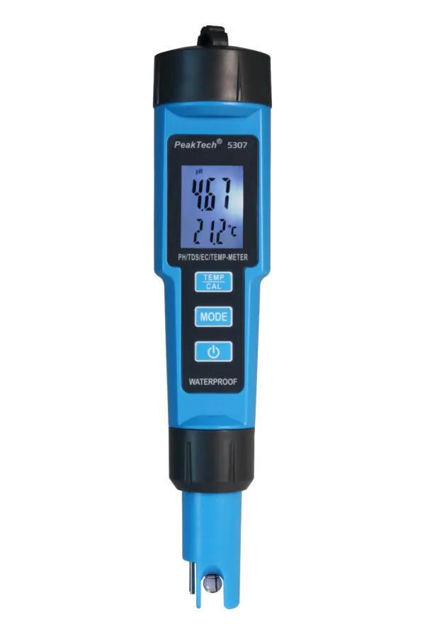 PeakTech® P 5307 4 in 1 PH-Meter for PH/EC/TDS/TEMP