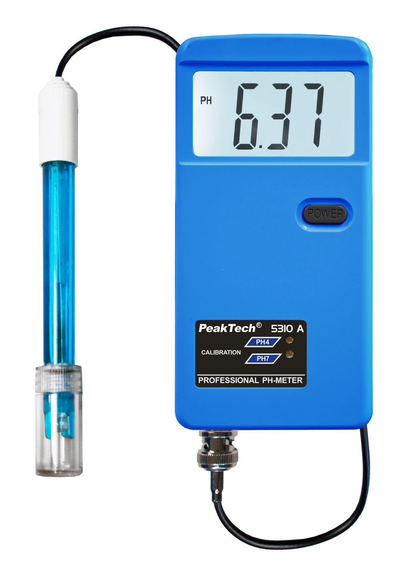 peaktech® p 5310 a ph tester with external probe