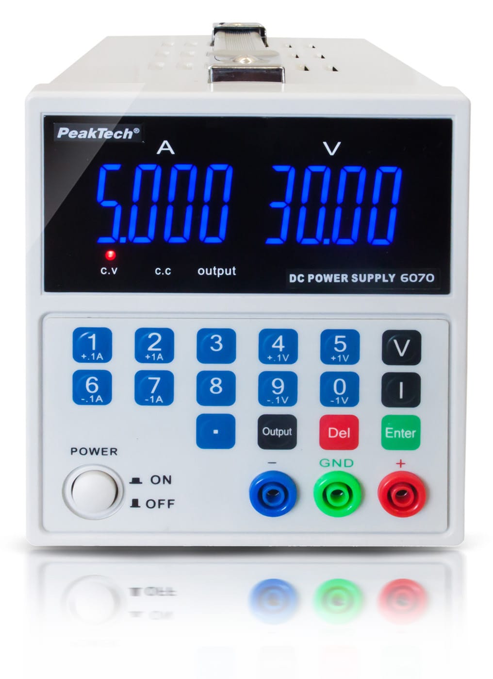 PeakTech® P 6070 Digital Laboratory Power Supply with USB