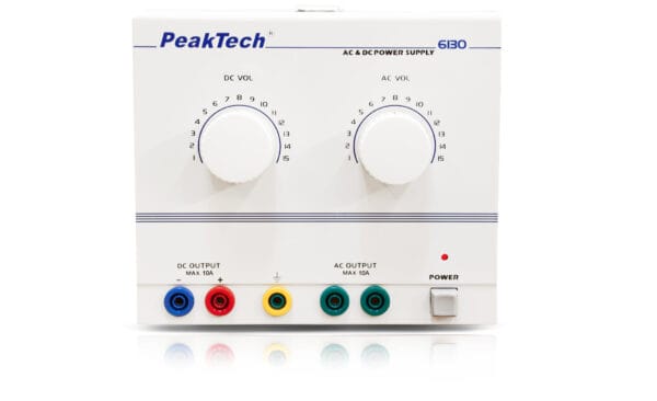PeakTech® P 6130 AC/DC Laboratory Power Supply 1 - 15 V/10 A