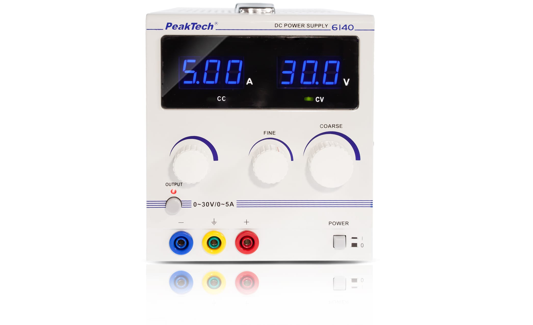 PeakTech® P 6140 Digital Laboratory Power Supply 0-30 V/ 0-5 A DC