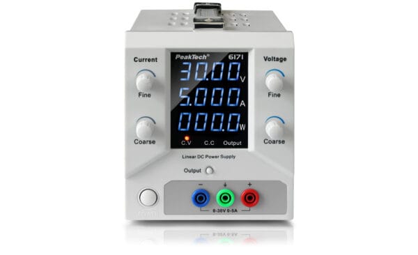 PeakTech® P 6171 Laboratory power supply 0-30 V / 0-5 A DC