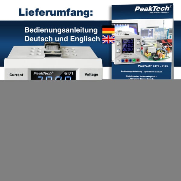 PeakTech® P 6171 Laboratory power supply 0-30 V / 0-5 A DC - Image 7