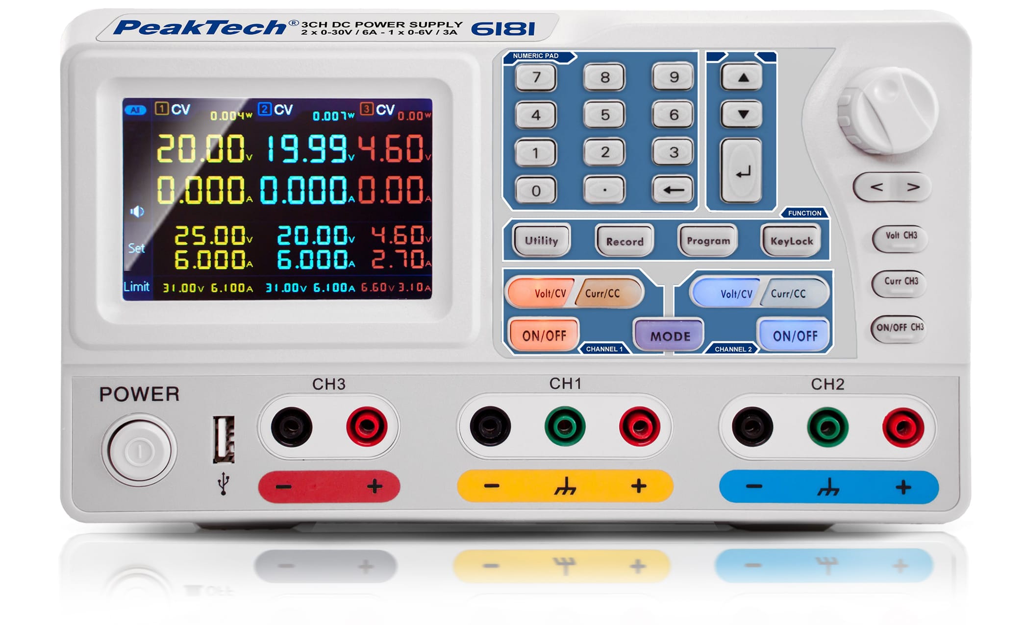 PeakTech® P 6181 Programmable DC Power Supply