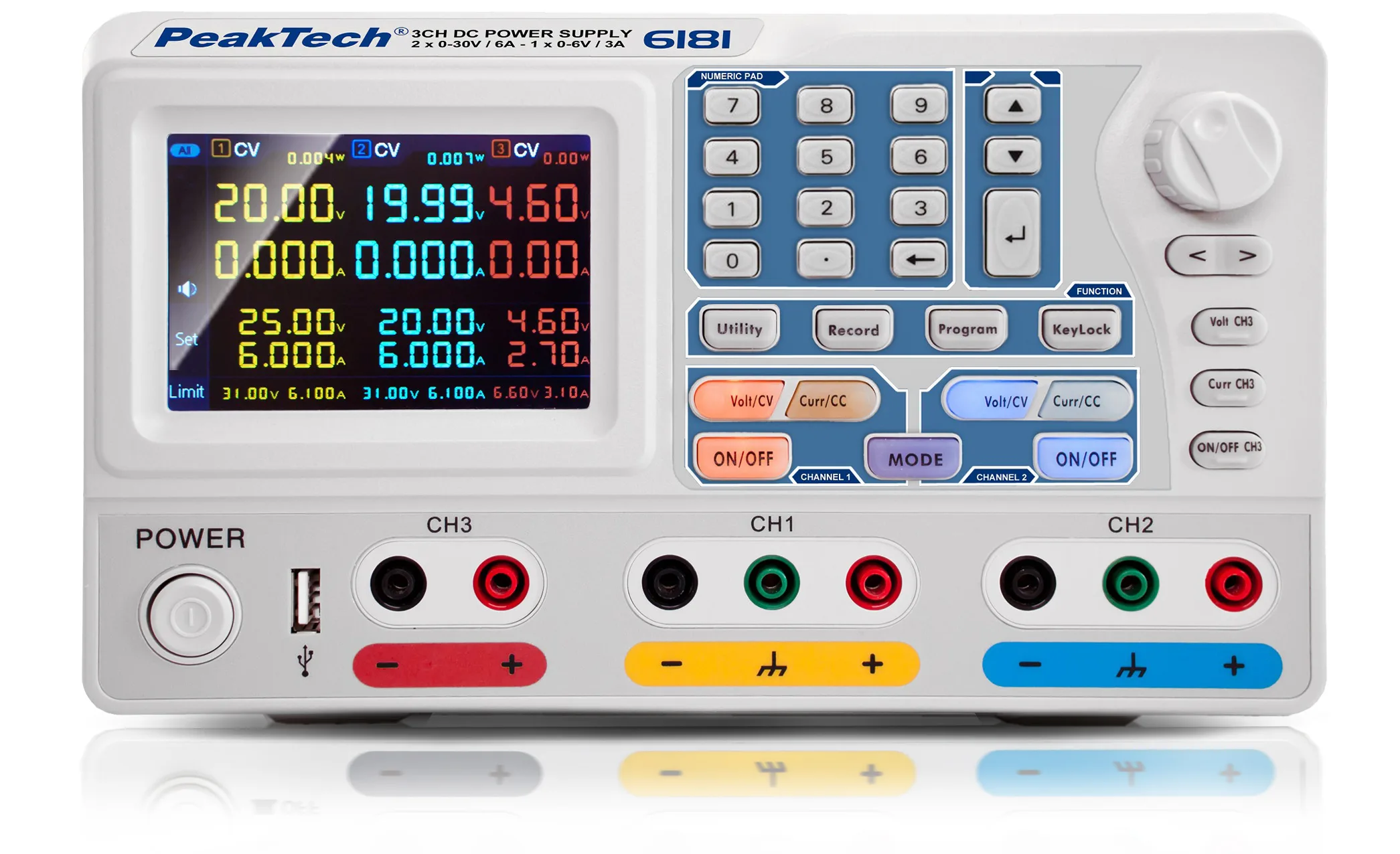 PeakTech® P 6181 Programmable DC Power Supply