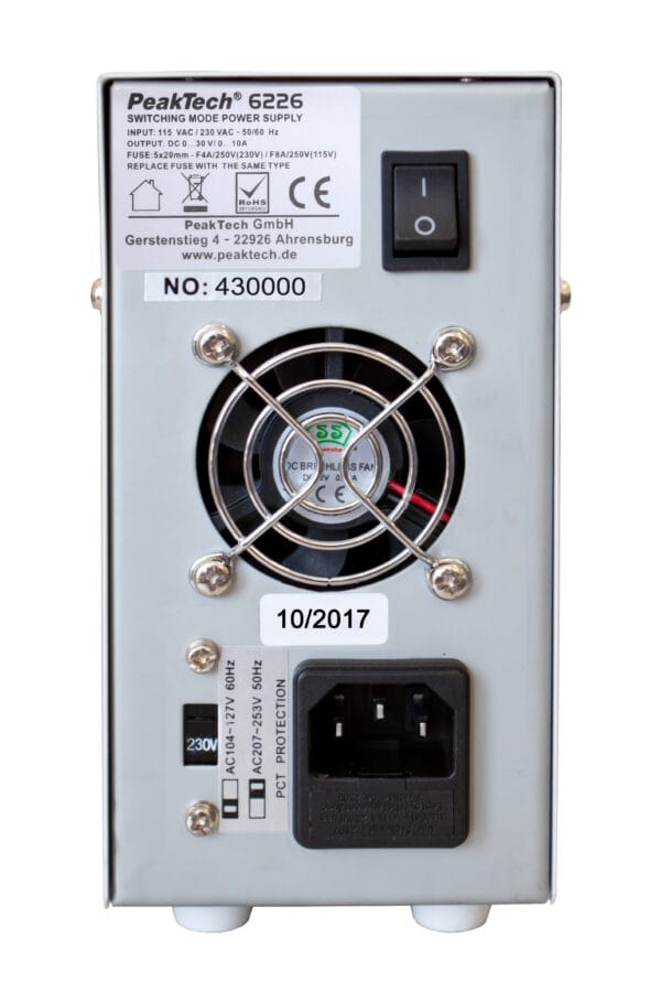 PeakTech® P 6226 Switching Mode Power Supply 0 - 30 V / 0 - 10 A - Image 3