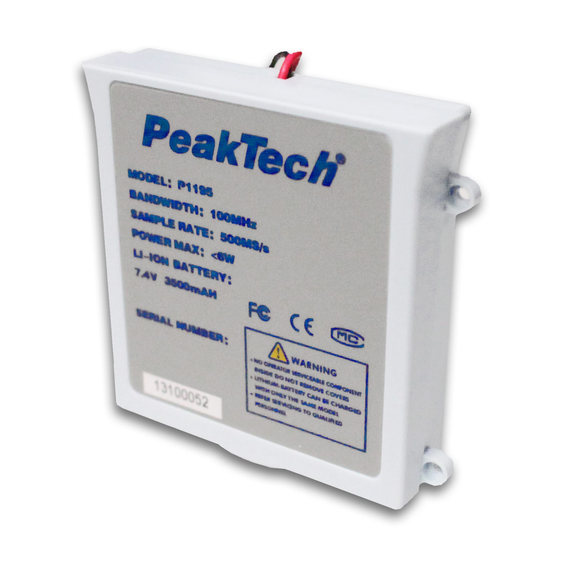 PeakTech® AKKU 5 Li-Po battery 7.4 V - 3500 mA/h for PeakTech 1195/1205/1220