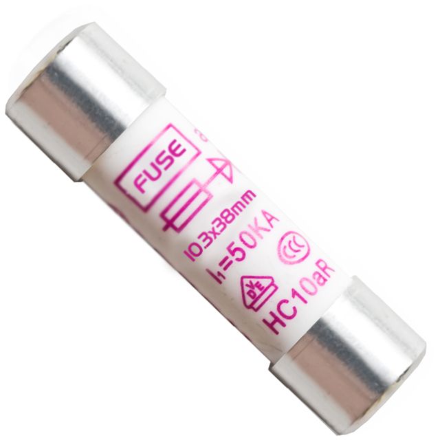 peaktech® p 7530 microfuse ~ 10 a / 1000 v ~ 10.3 x 38 mm ~ super fast acting (ff)